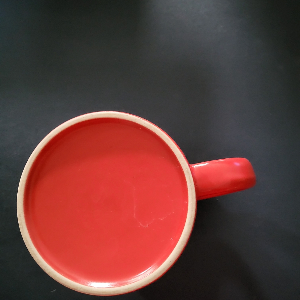 Bright Red 20oz Mug with White Text - Picture 4 of 4